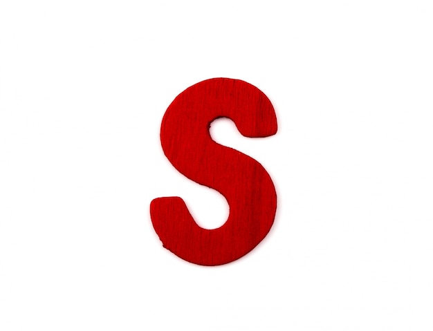 Foto gratuito red lettera s
