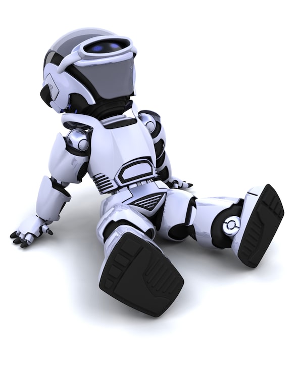 Foto gratuito robot seduto e rilassato
