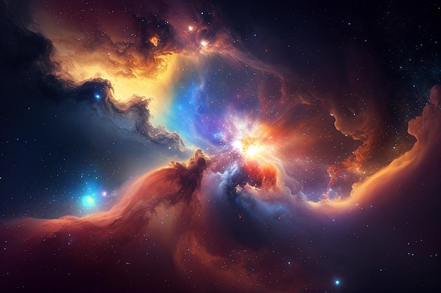 Foto gratuito space galaxy background generative ai