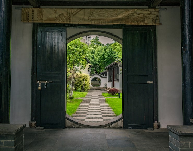 Foto gratuito vecchio giardino della porcellana