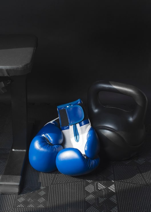 Foto gratuito vista del paio di guantoni da boxe