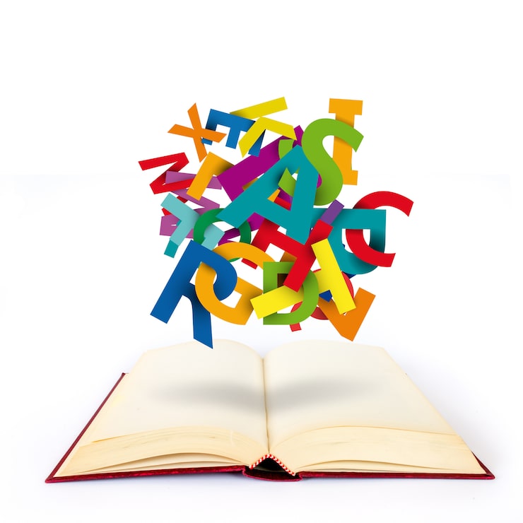Foto concetto di trovare le parole per scrivere un libro