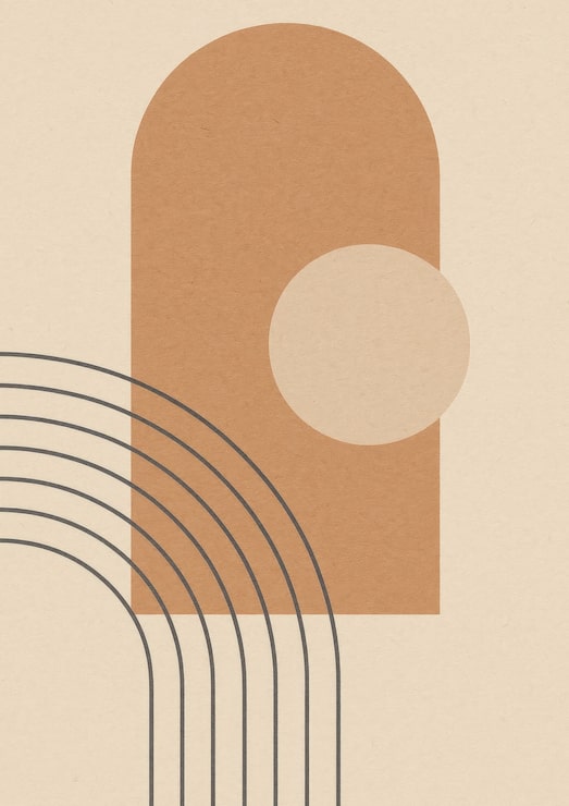 Photo desain abstrak geometris minimalis