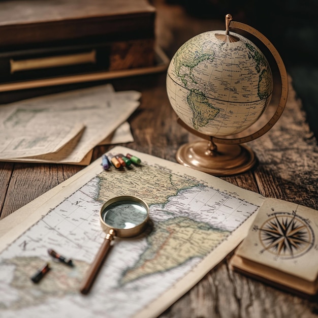 Foto geography_theme_vector_background