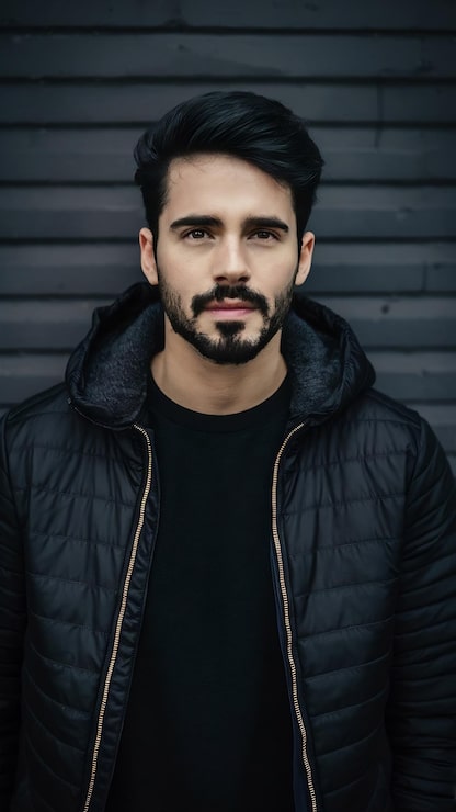 Foto giovane uomo di moda nero americano