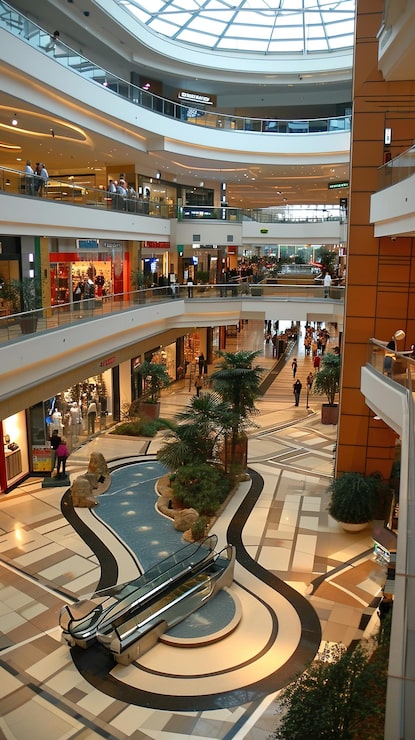 Photo interior pusat perbelanjaan