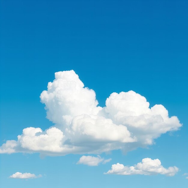 Photo langit biru dengan awan putih