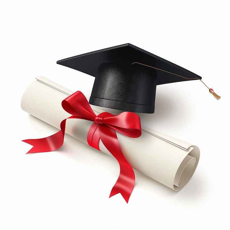 Foto rotolo del certificato di laurea