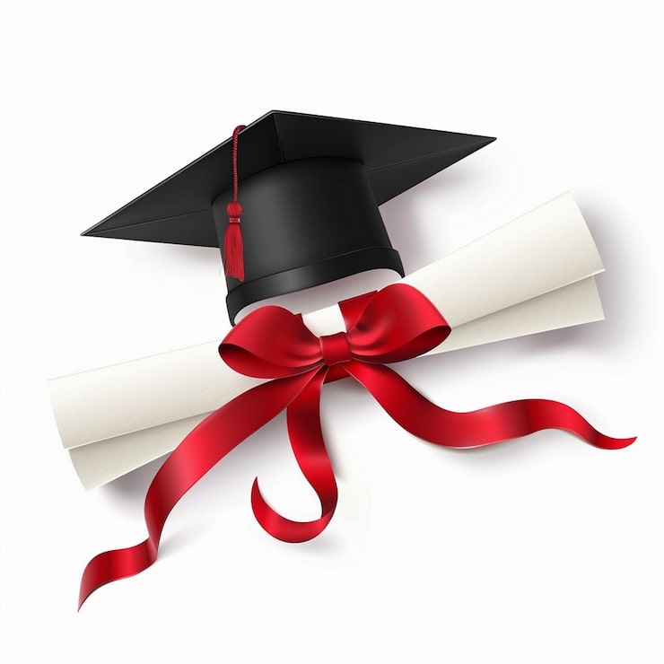 Foto rotolo del certificato di laurea
