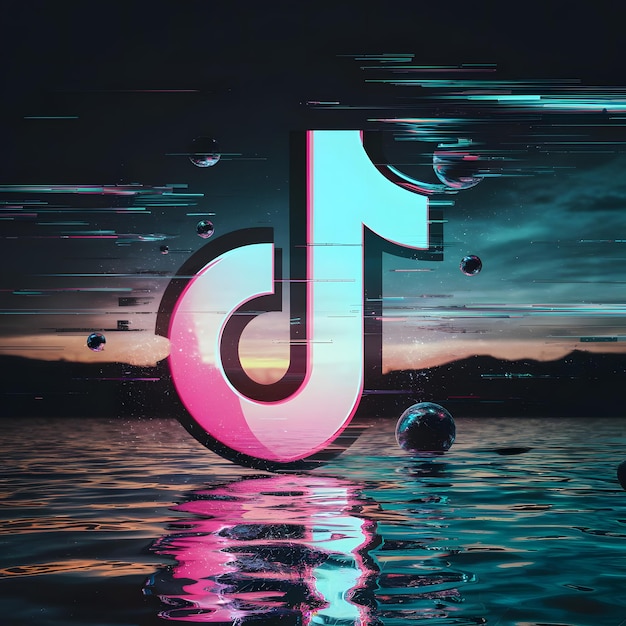 Foto tiktok 3d logo