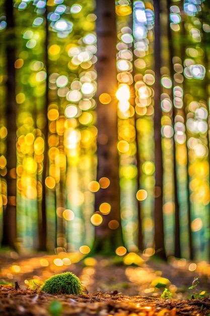 Fotografie bokeh ze stromu