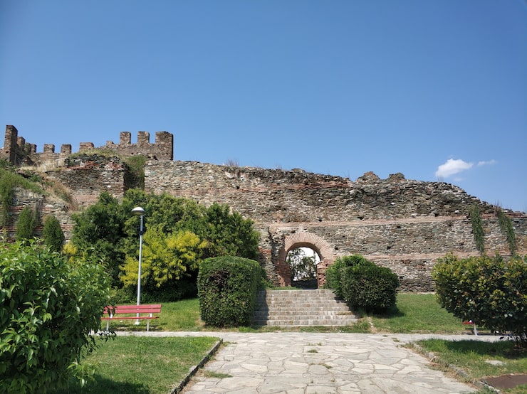 Zdarma Fotografie část byzantské zdi v soluni, řecko