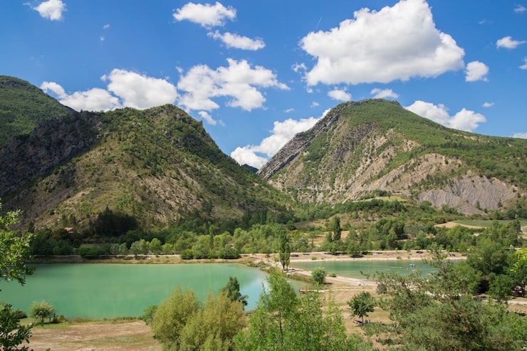 Zdarma Fotografie horské jezero.