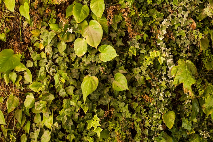 Foto grátis textura da vegetação verde