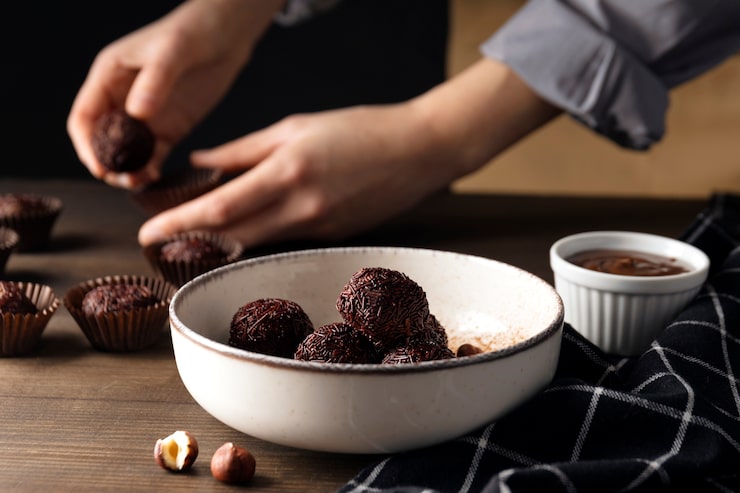 Foto grátis vida morta de uma chávena de sobremesa de açaí brasileira
