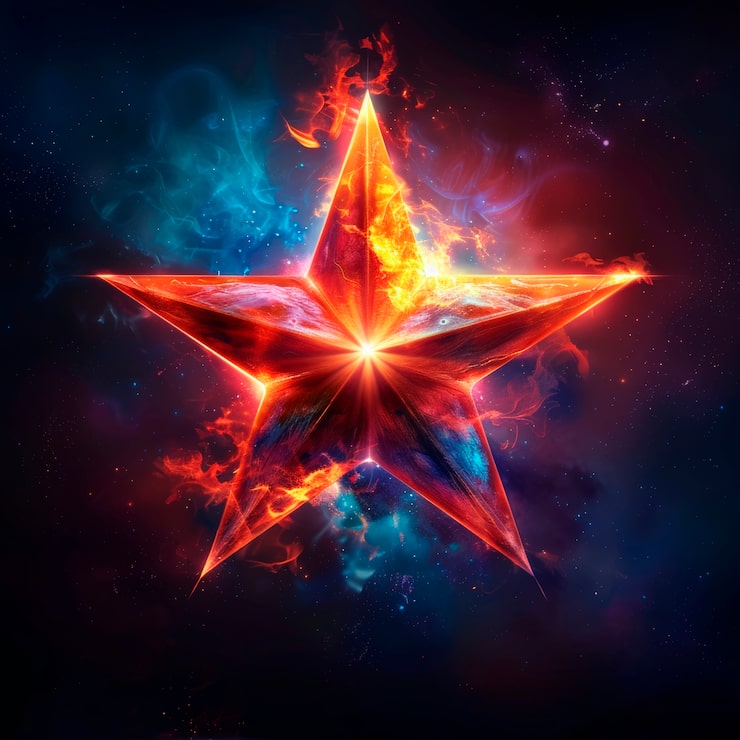 Kostenlose Foto digitale kunst-illustration der kosmischen sterne
