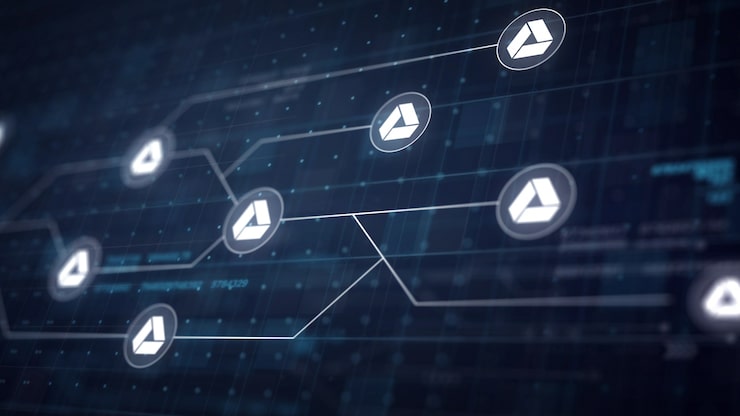 Kostenlose Foto google drive icon line anschluss der leiterplatte