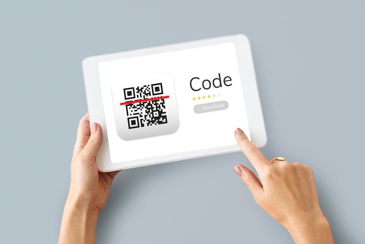 Kostenlose Foto illustration der qr-quick-response-code-anwendung