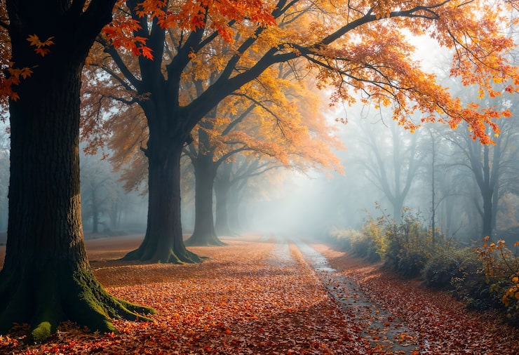 Kostenlose Foto wunderschöne herbstliche landschaft