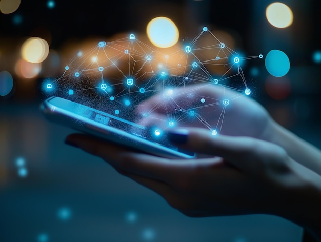 Foto asistente de conversación virtual para la interacción de chatbots en línea