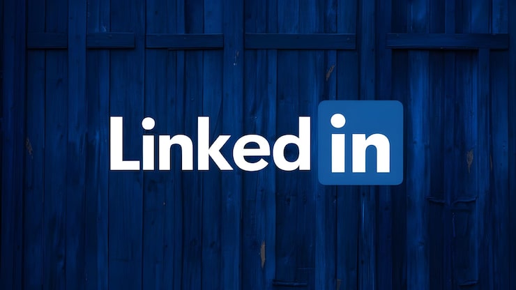 Foto banner de portada azul de linkedin