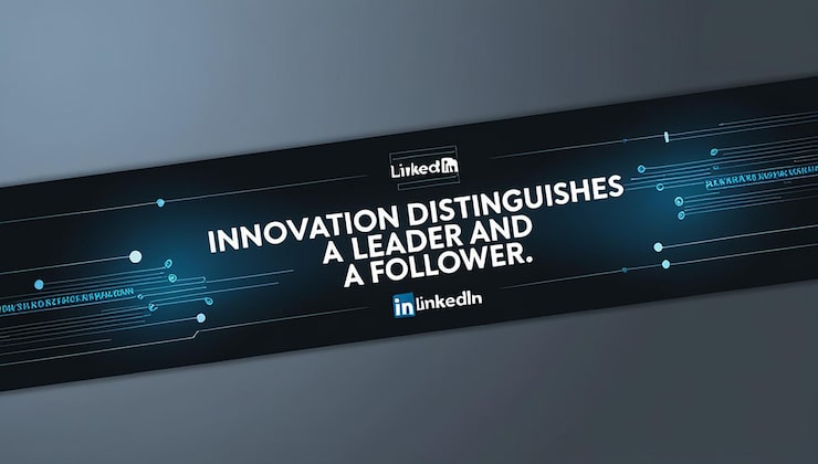 Foto banner profesional de linkedin diseño moderno