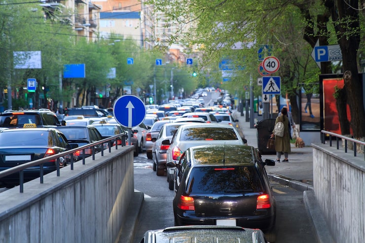 Foto coches en carretera