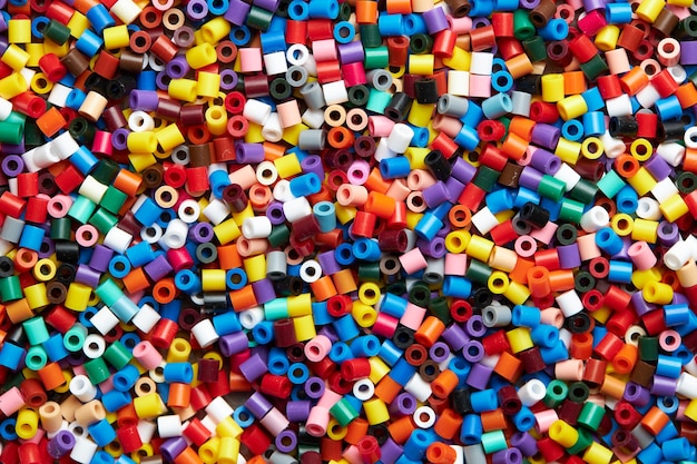 Foto fondo de perlas de plástico de colores