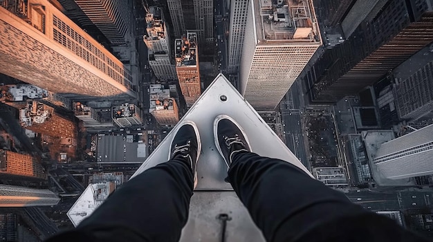 Foto fundo do topo do edifício