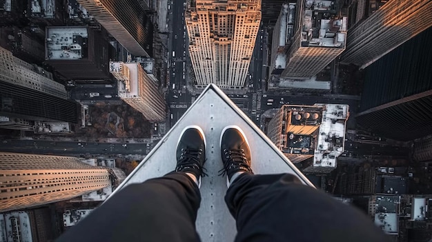 Foto fundo do topo do edifício