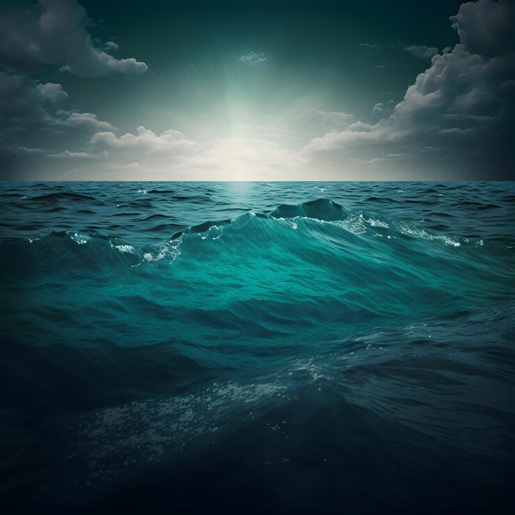 Foto hermosas olas del mar