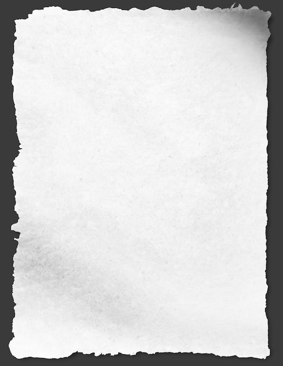 Foto hoja de papel rasgada aislada sobre negro