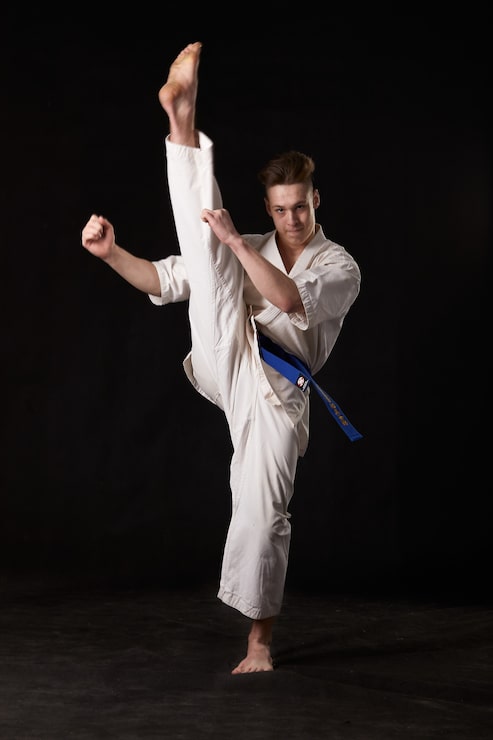 Foto karate in pose