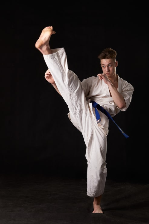 Foto karate in pose