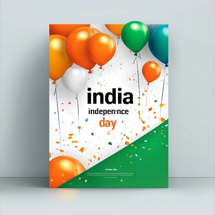 Foto un libro titulado día de la independencia de la india está en una mesa