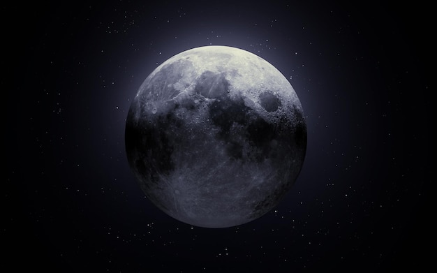Foto lua 3d