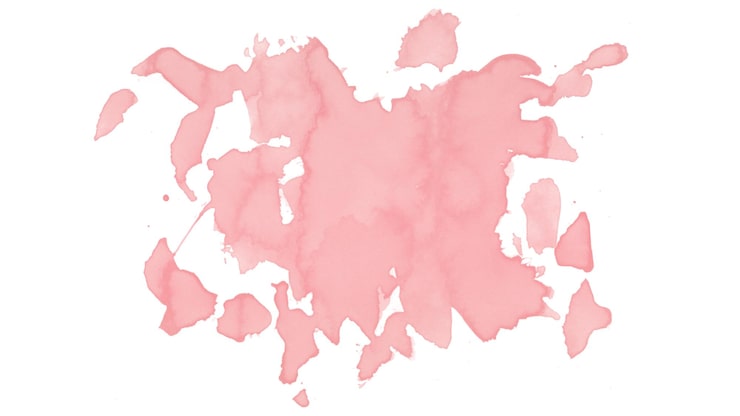 Foto salpicadura de tinta de acuarela en rosa suave