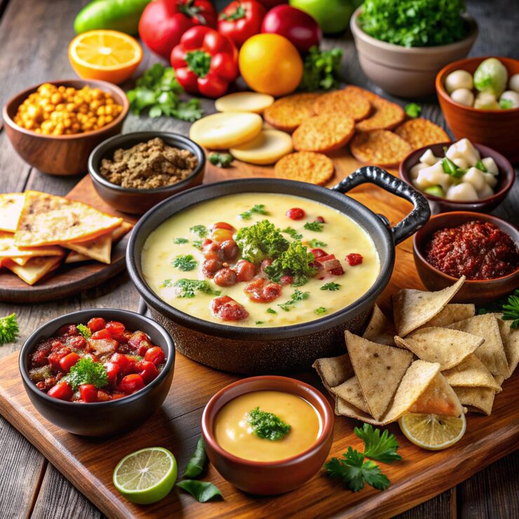 Foto sopa mexicana de maíz y trufa