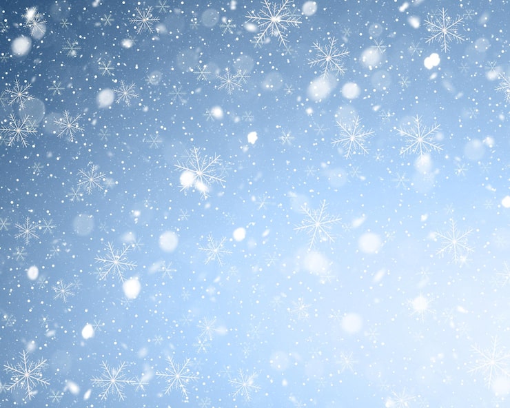 無料Photo 降る雪のクリスマスの背景