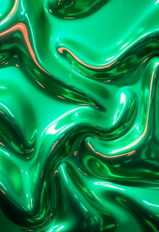 Green holographic texture background
