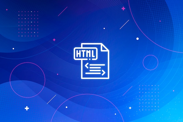Бесплатный Фотография фон программирования с текстом html