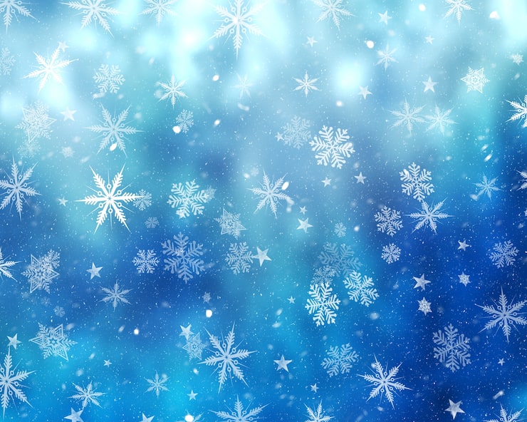 無料Photo 雪花とぼんやりした光