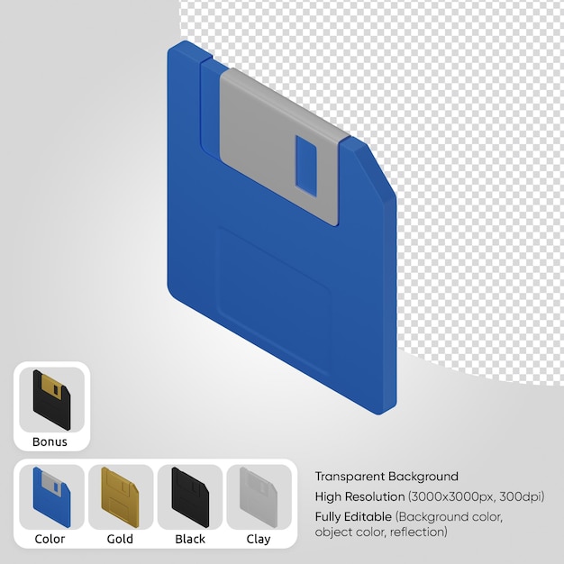 Бесплатный PSD 3d дискета