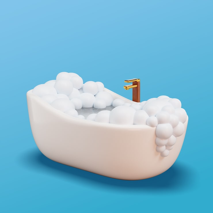 3d rendering of bathroom icon