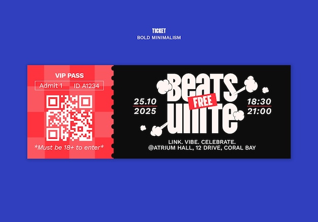 無料PSD beats unite vipパス・イベントチケット