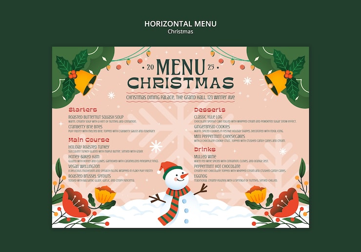 Christmas celebration template