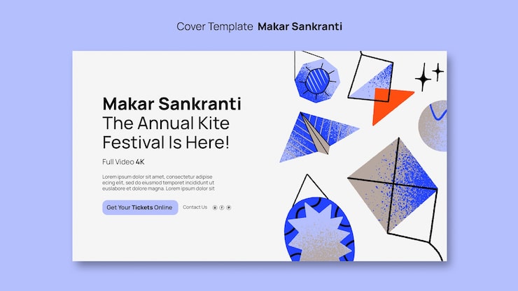 免費 PSD makar sankranti 模板設計