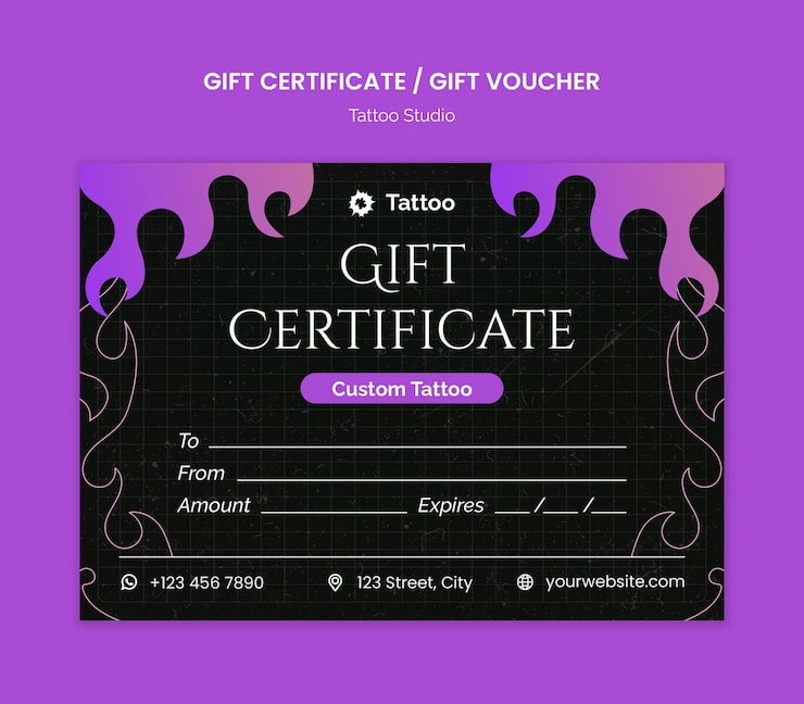 Tattoo studio template