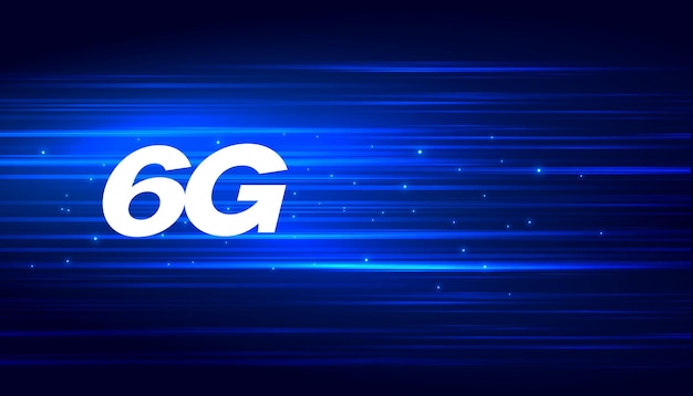무료 Vector 6g 셀룰러 무선 네트워크 기술 배너
