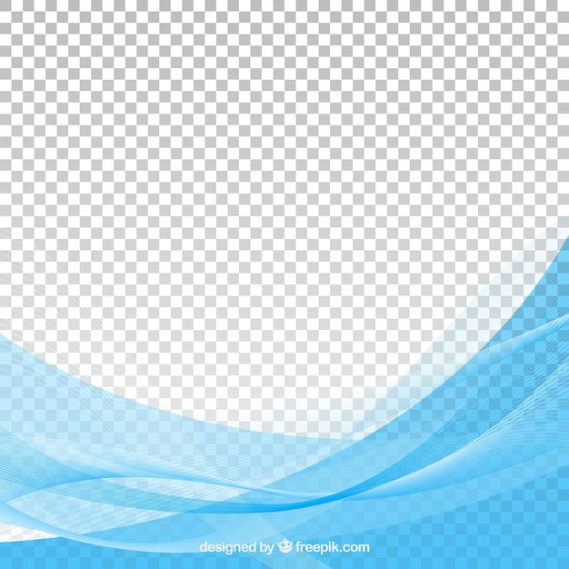 ฟรี Vector พื้นหลังนามธรรมของคลื่นสีฟ้า